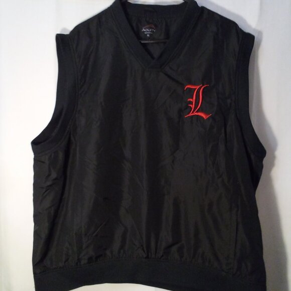 Acuity Pullover Vest Jacket Mens XL Sleeveless Logo Pockets Black - Picture 2 of 13